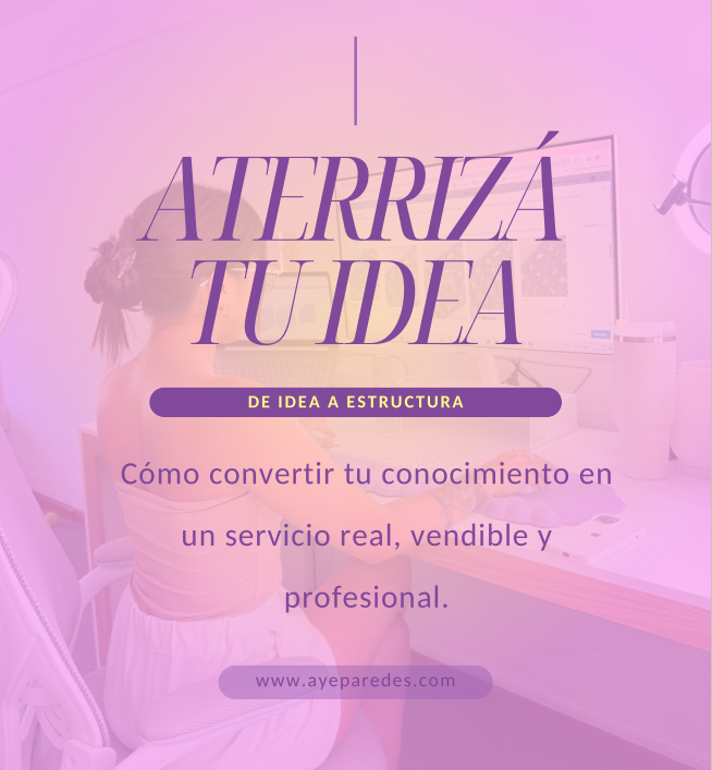 Portada del Ebook Aterrizá tu Idea by Ayelén Paredes